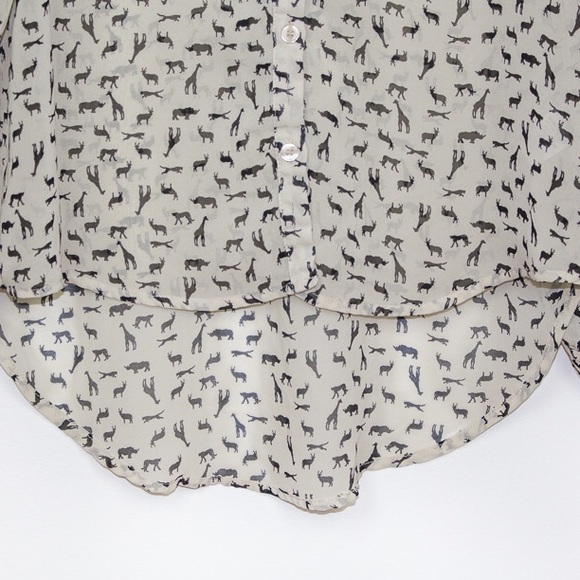 Animal Print Button Down - Picture 3 of 5